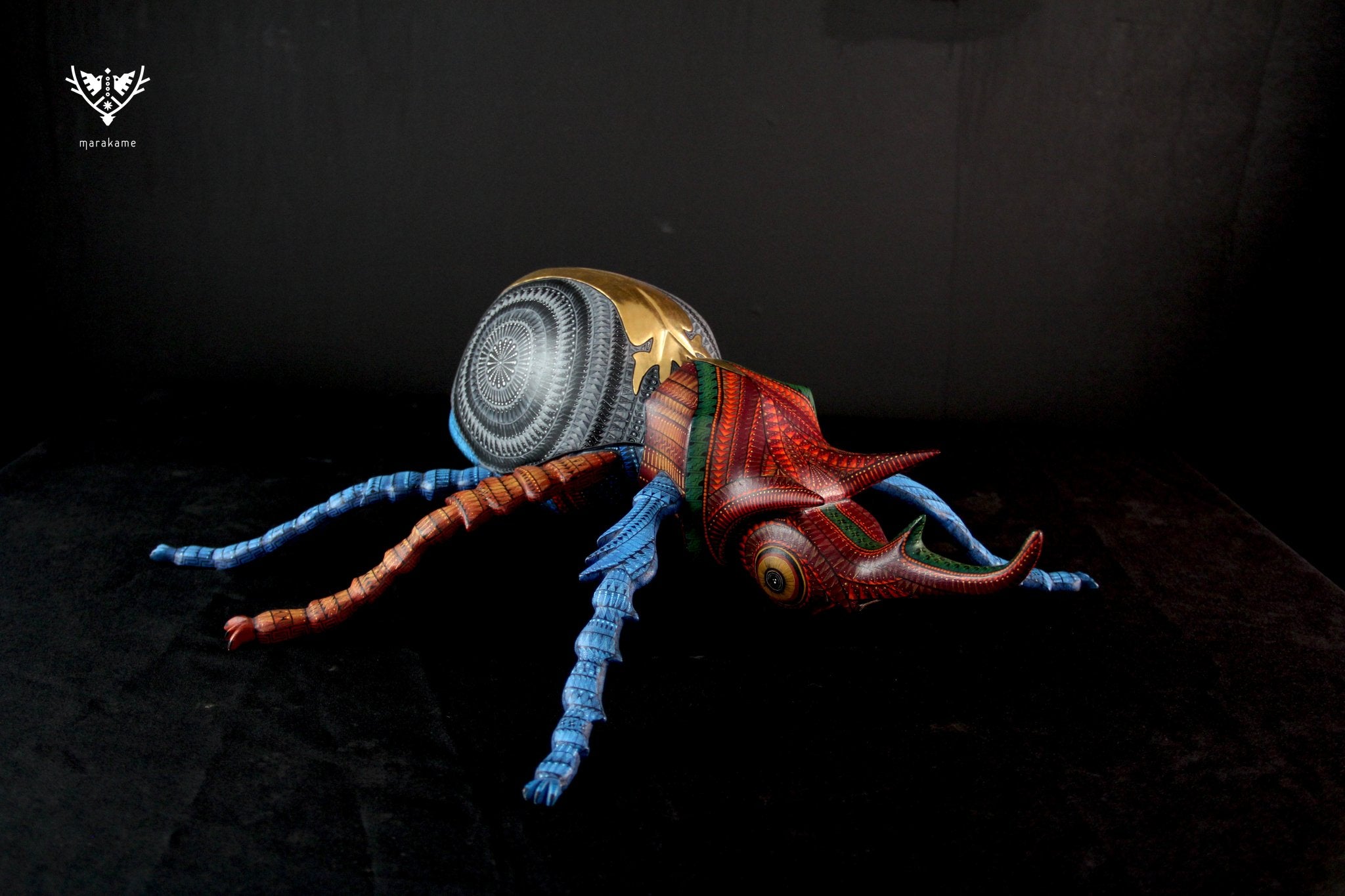Alebrije Beetle - Bidolagui '- Huichol Art - Marakame