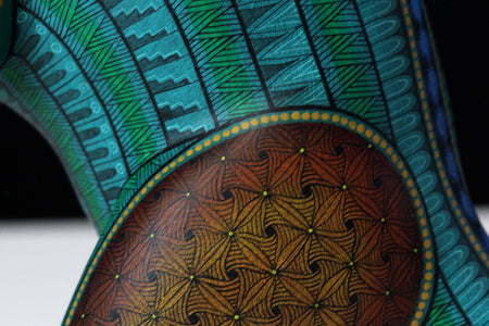 Alebrije - Fusion Owl Rabbit Snake - Huichol Art - Marakame