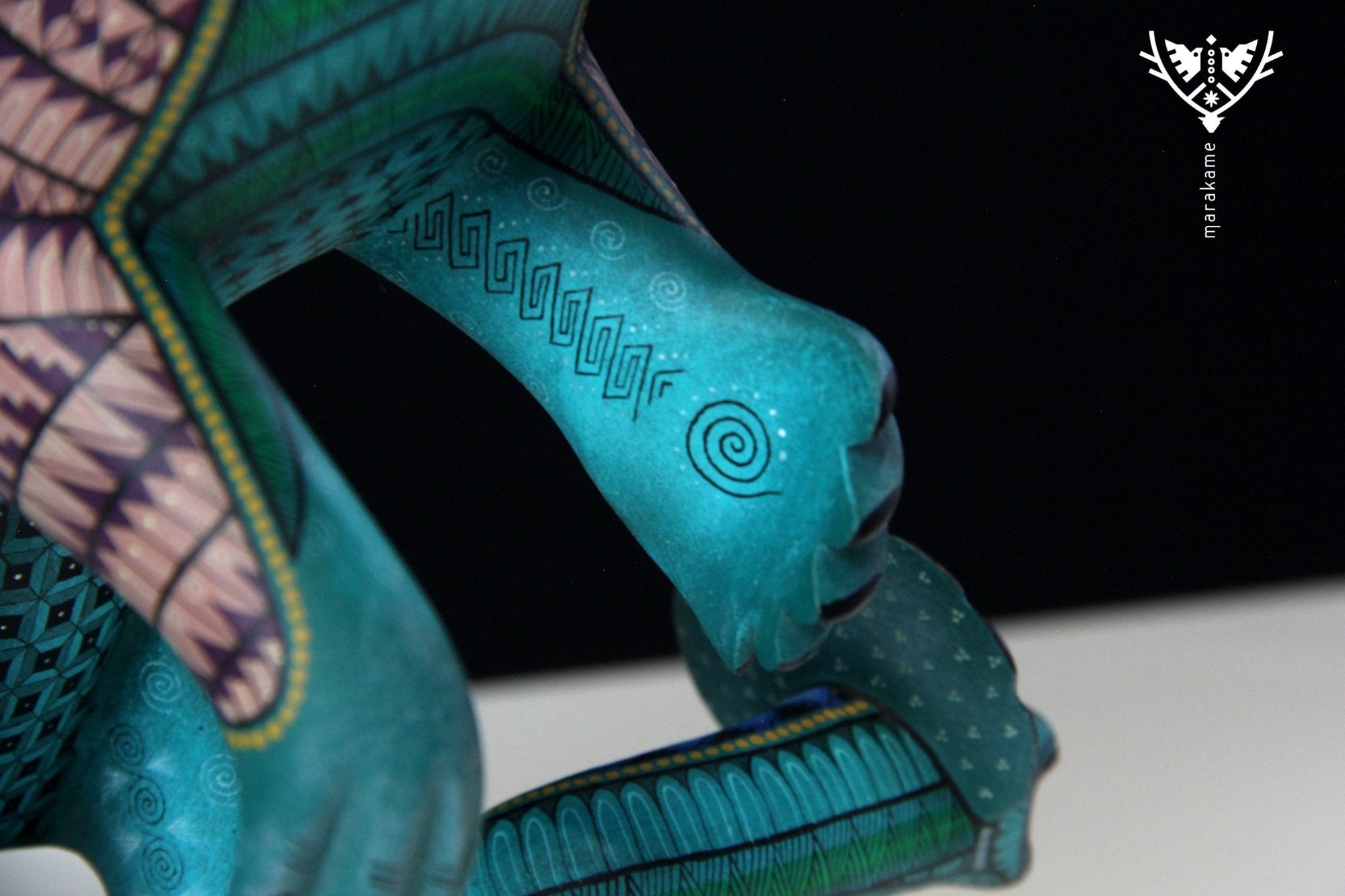Alebrije - Fusion Owl Rabbit Snake - Huichol Art - Marakame