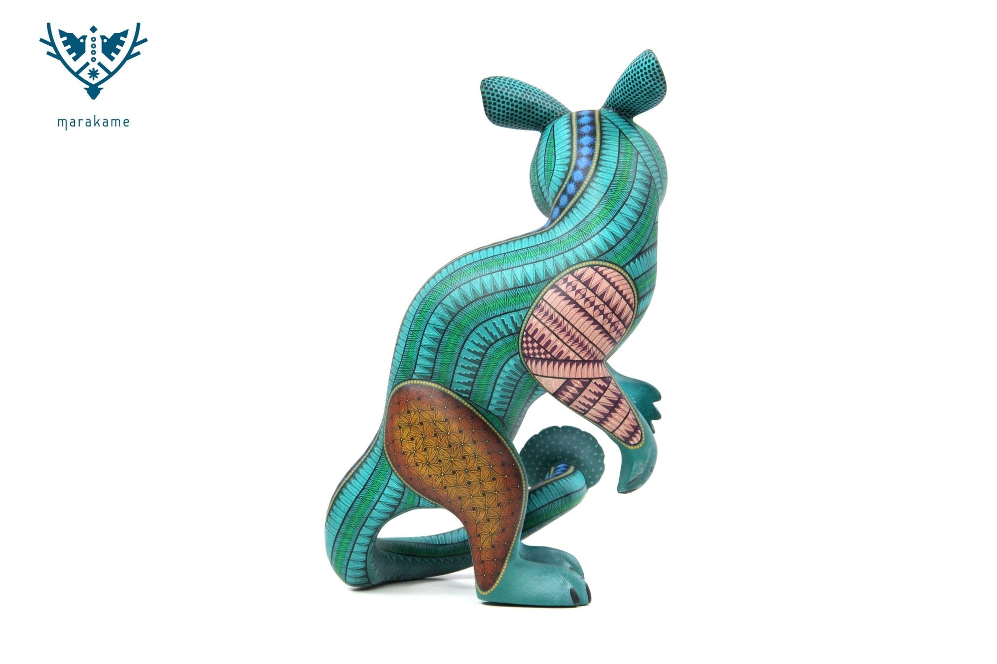 Alebrije - Fusion Owl Rabbit Snake - Huichol Art - Marakame