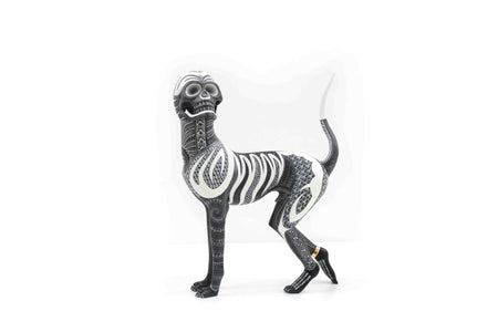 Alebrije - Skull Dog Fusion # 1 - Eterno Reposo - Huichol Kunst - Marakame