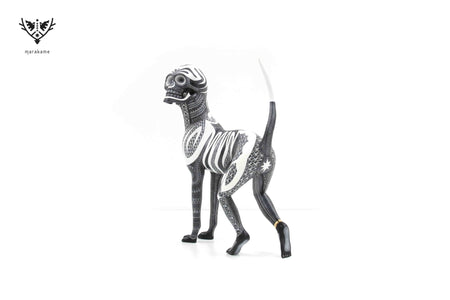 Alebrije - Skull Dog Fusion # 1 - Eterno Reposo - Huichol Kunst - Marakame