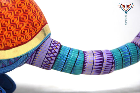 Alebrije - Fusión Simio Armadillo - Arte Huichol - Marakame