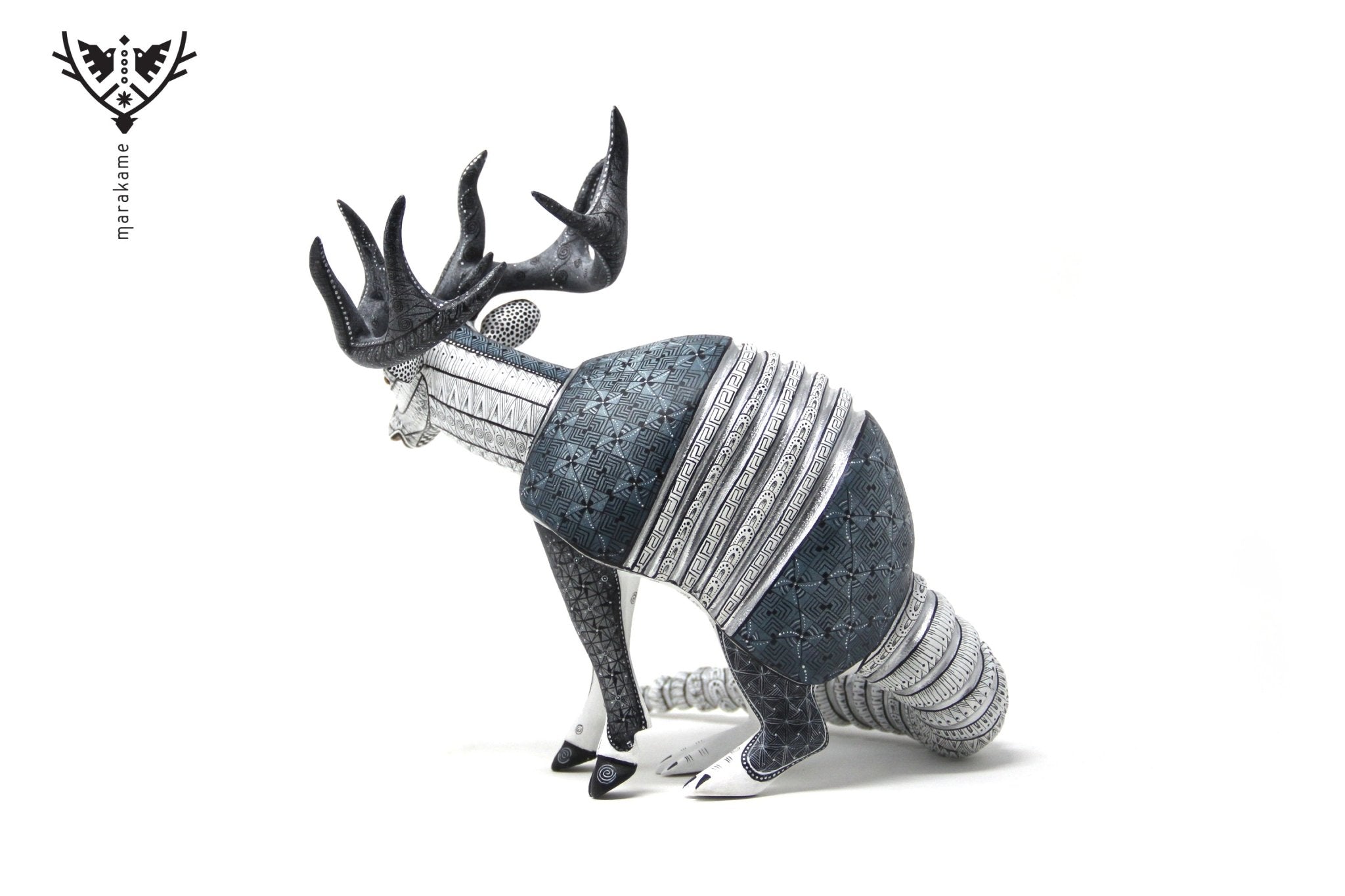 Alebrije - Armadillo Deer Fusion - Huichol Art - Marakame