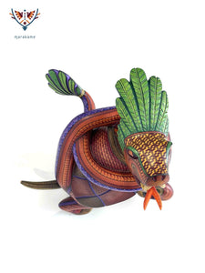 Alebrije - Fusión Zapoteca Serpiente - Venado - Tortuga - Arte Huichol - Marakame