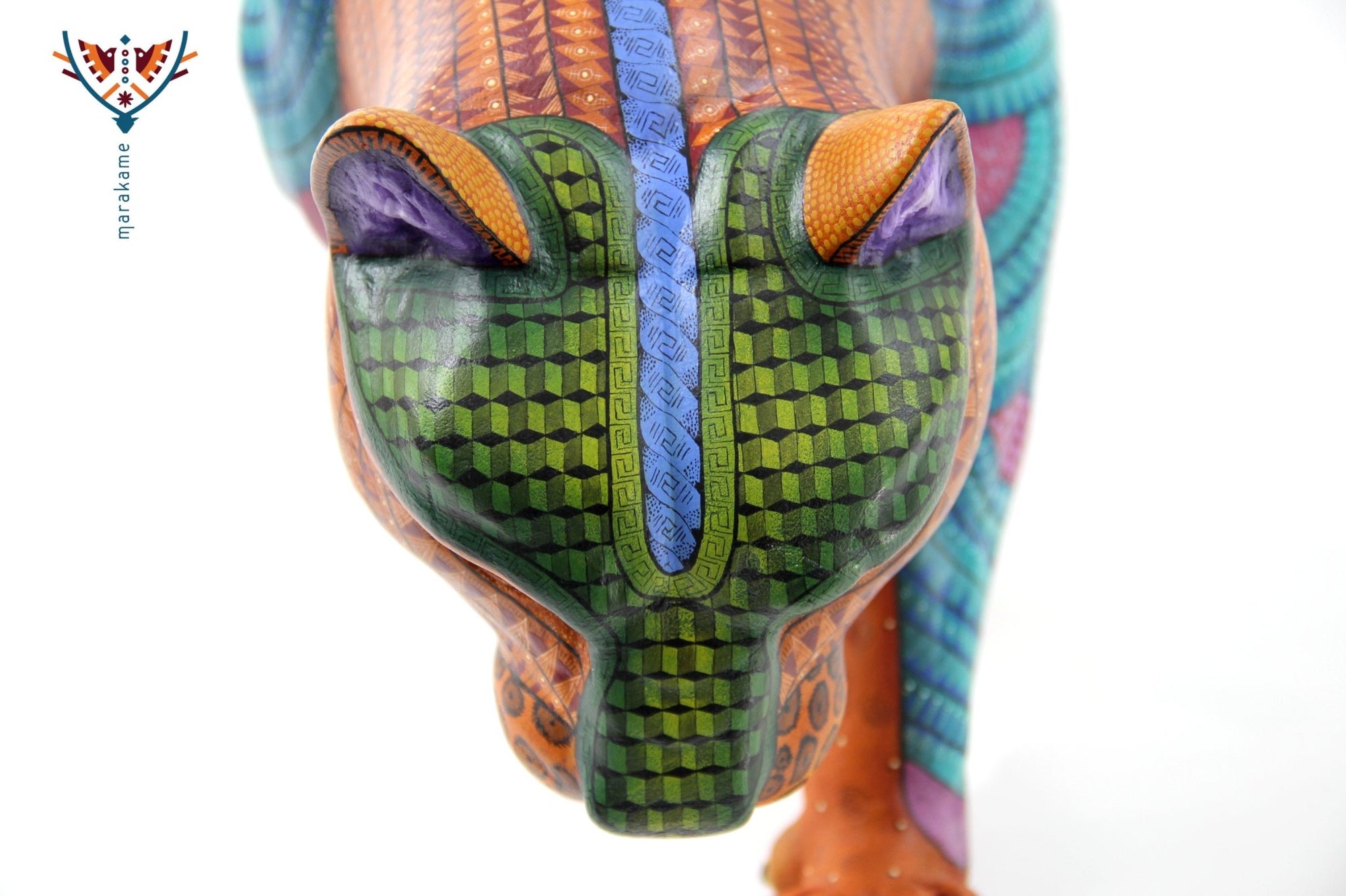 Alebrije - Großer Jaguar - Huichol Art - Marakame