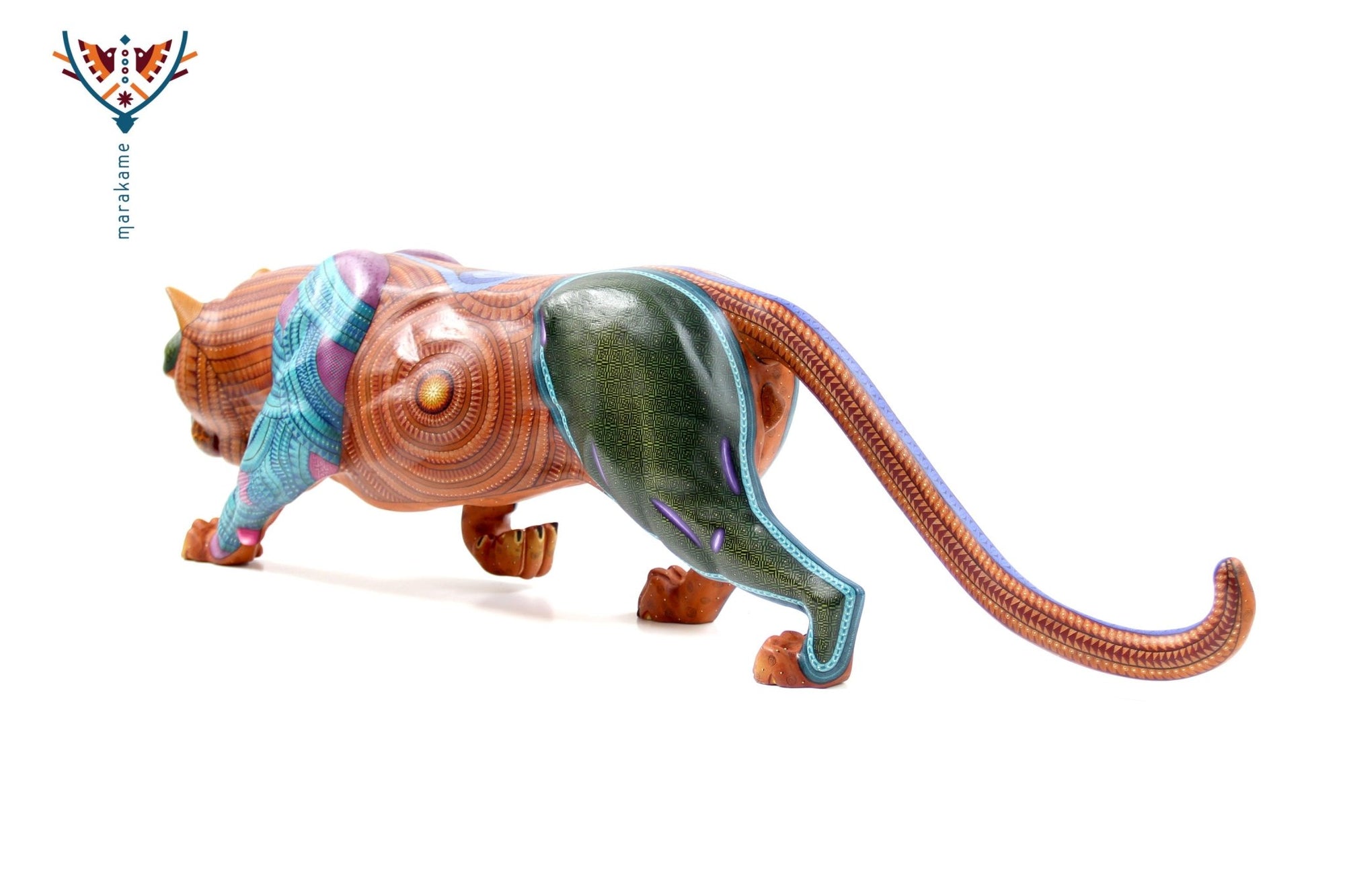 Alebrije - Gran Jaguar - Arte Huichol - Marakame