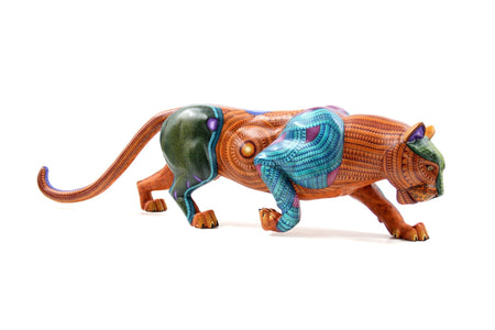Alebrije - Großer Jaguar - Huichol Art - Marakame