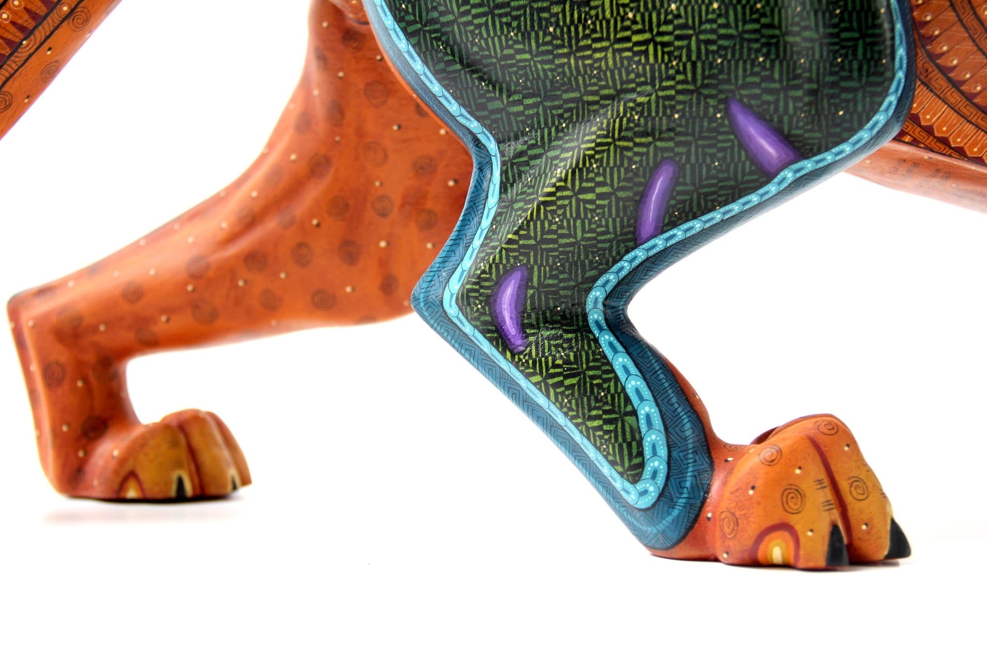 Alebrije - Großer Jaguar - Huichol Art - Marakame