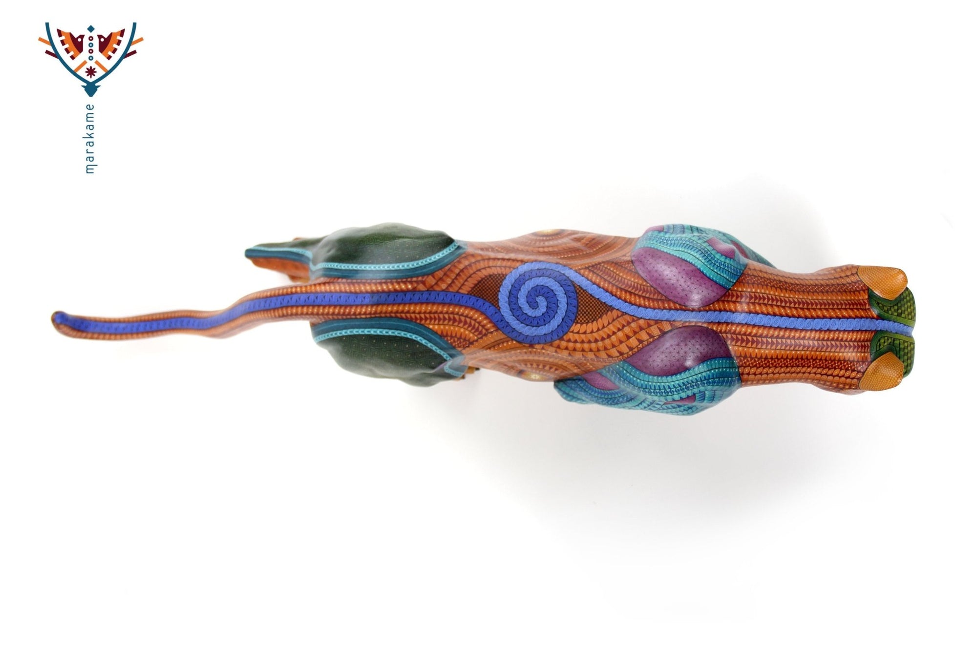 Alebrije - Großer Jaguar - Huichol Art - Marakame