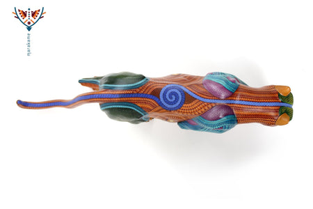 Alebrije - Großer Jaguar - Huichol Art - Marakame
