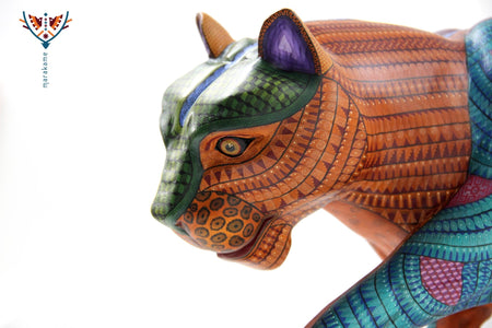 Alebrije - Great Jaguar - Huichol Art - Marakame