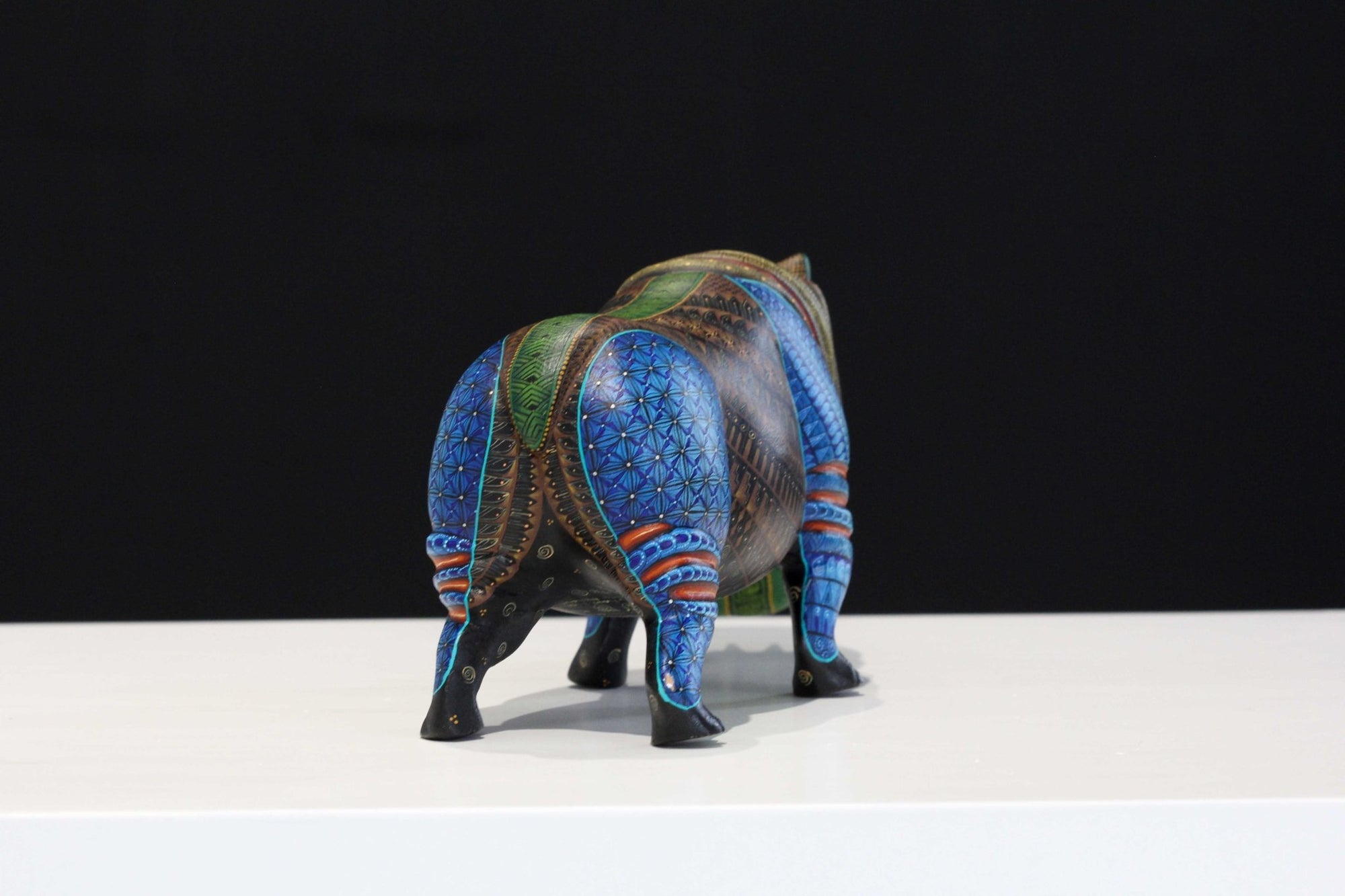 Alebrije - Hippo furieux - Art Huichol - Marakame