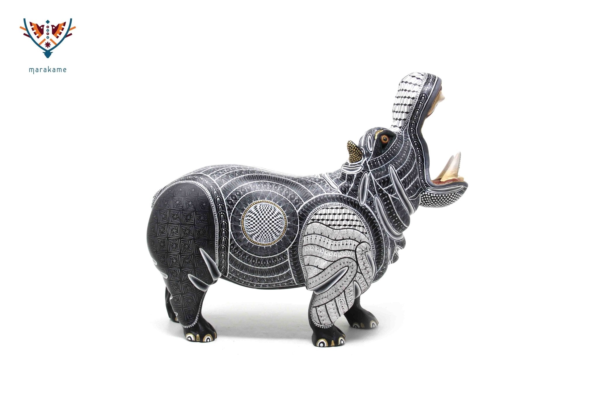 Alebrije - Hippo II - Huichol Art - Marakame