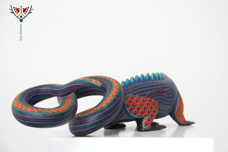 Alebrije - Iguana - Arte Huichol - Marakame