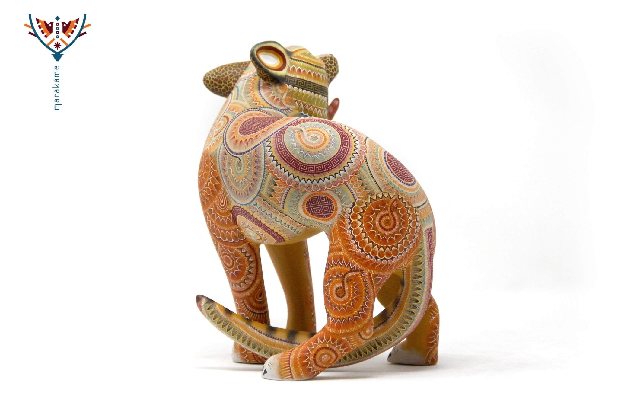 Alebrije Jaguar - Beedxe' II - Arte Huichol - Marakame