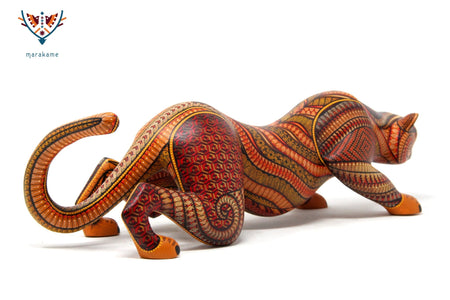 Alebrije Jaguar - Beedxe' III - Arte Huichol - Marakame