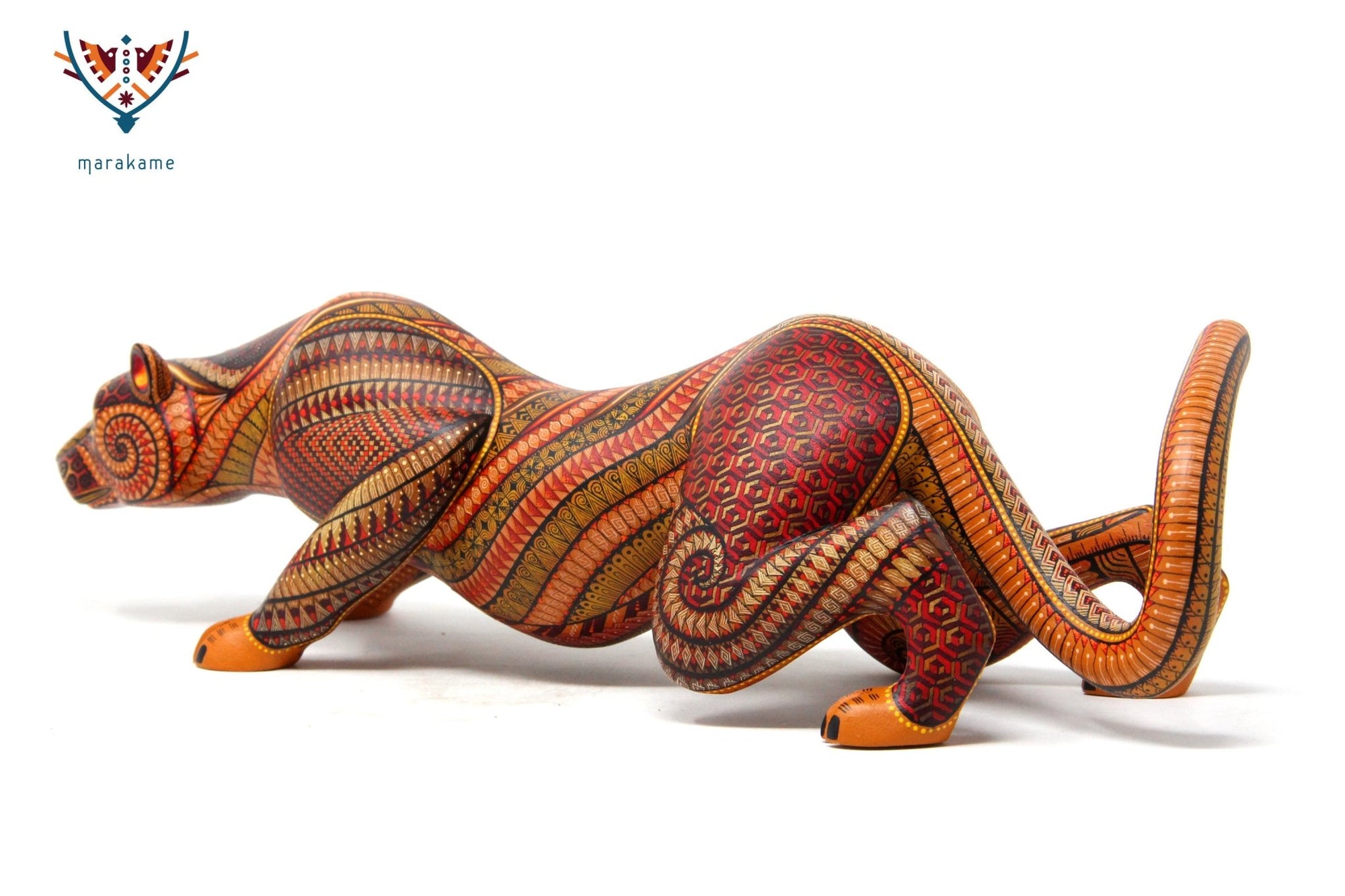 Alebrije Jaguar - Beedxe' III - Arte Huichol - Marakame