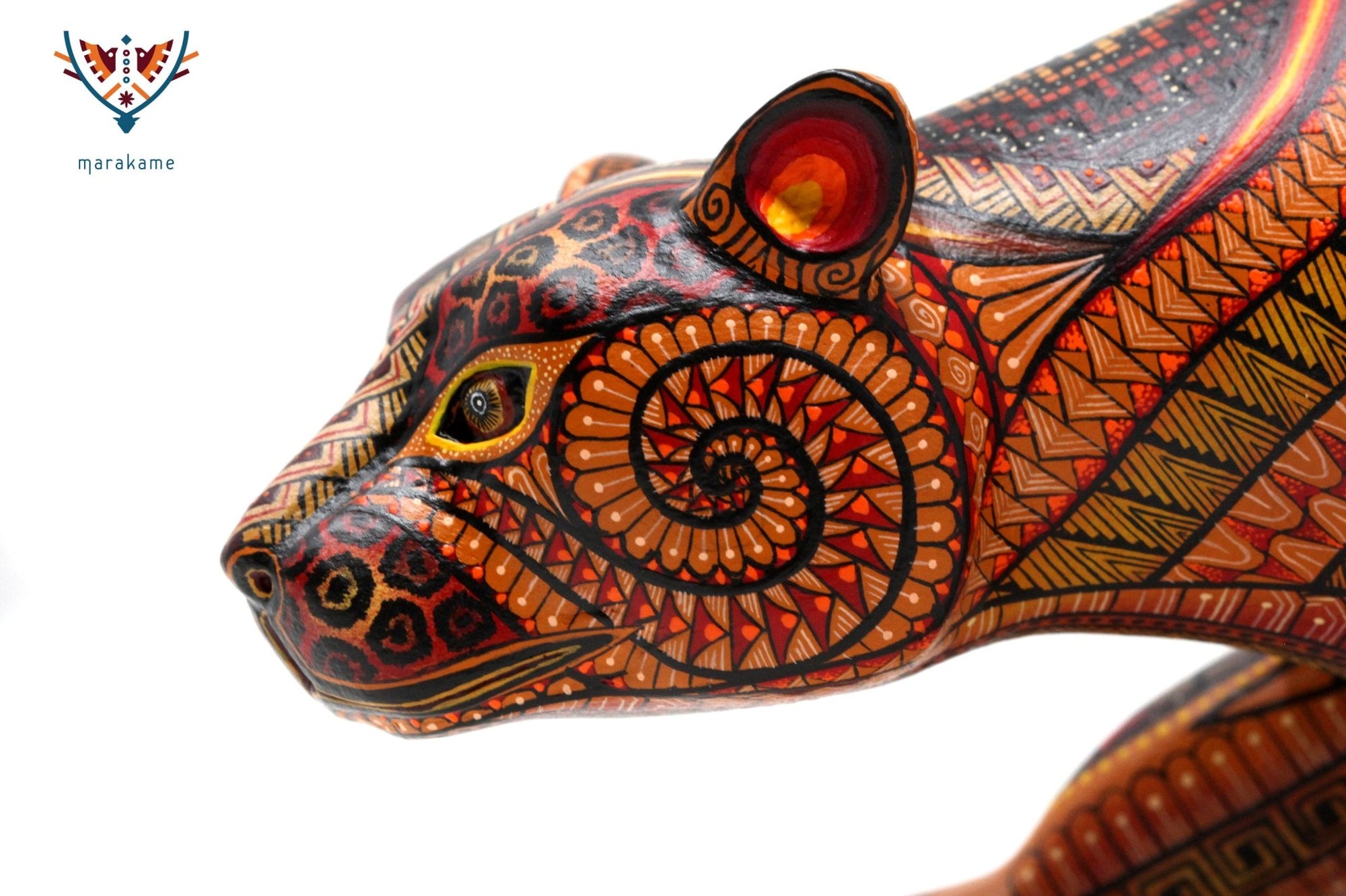 Alebrije Jaguar - Beedxe' III - Arte Huichol - Marakame