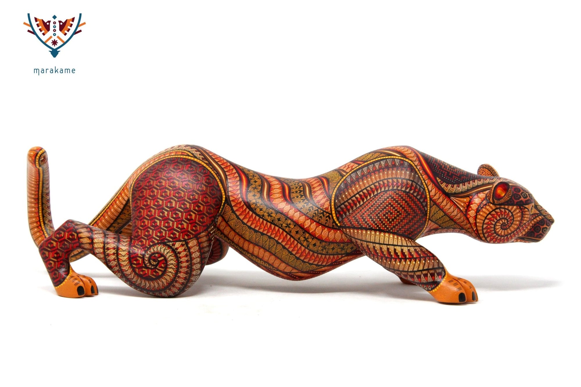 Alebrije Jaguar - Beedxe' III - Arte Huichol - Marakame