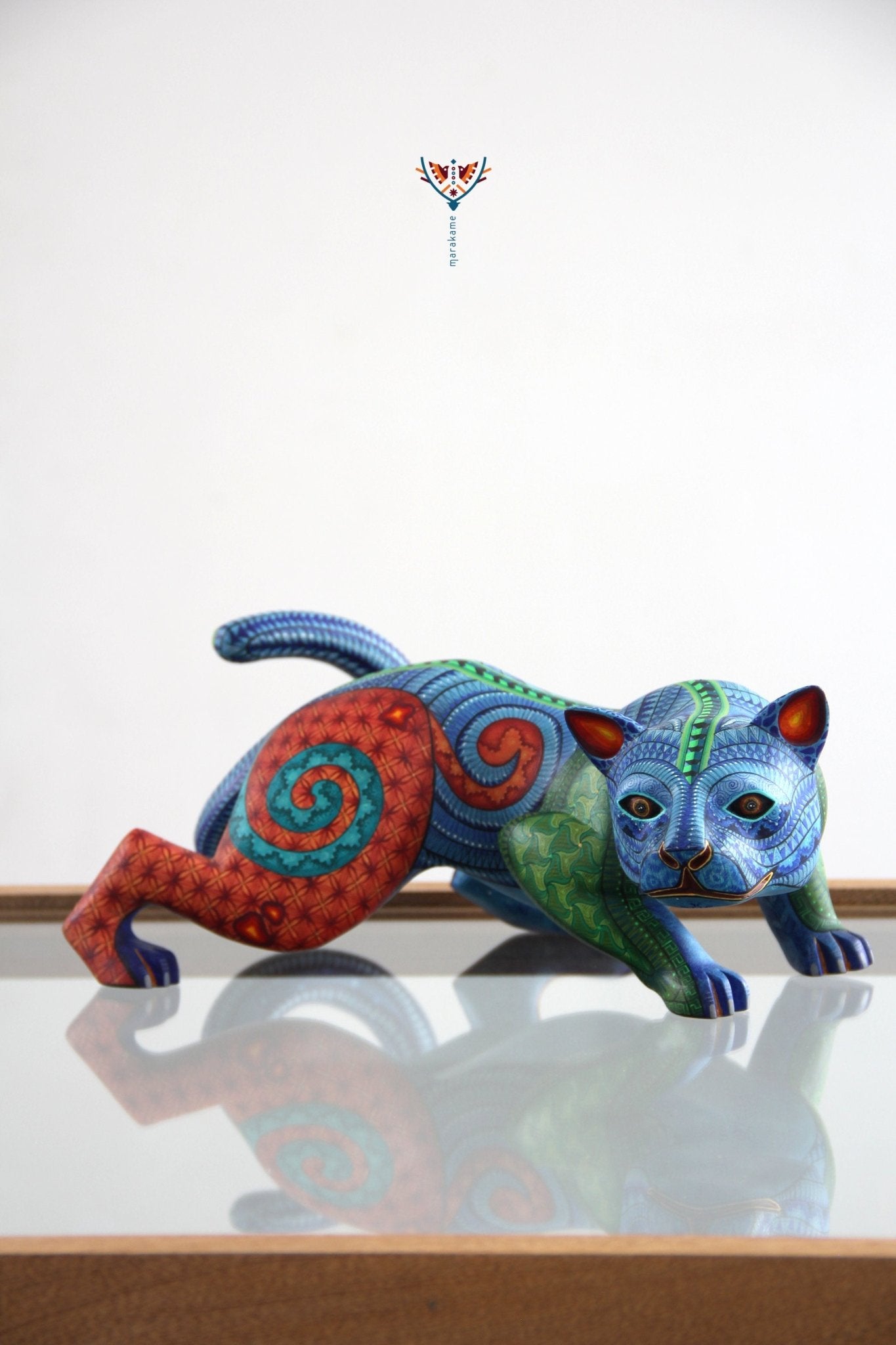Alebrije - Hunting Jaguar - Huichol Art - Marakame