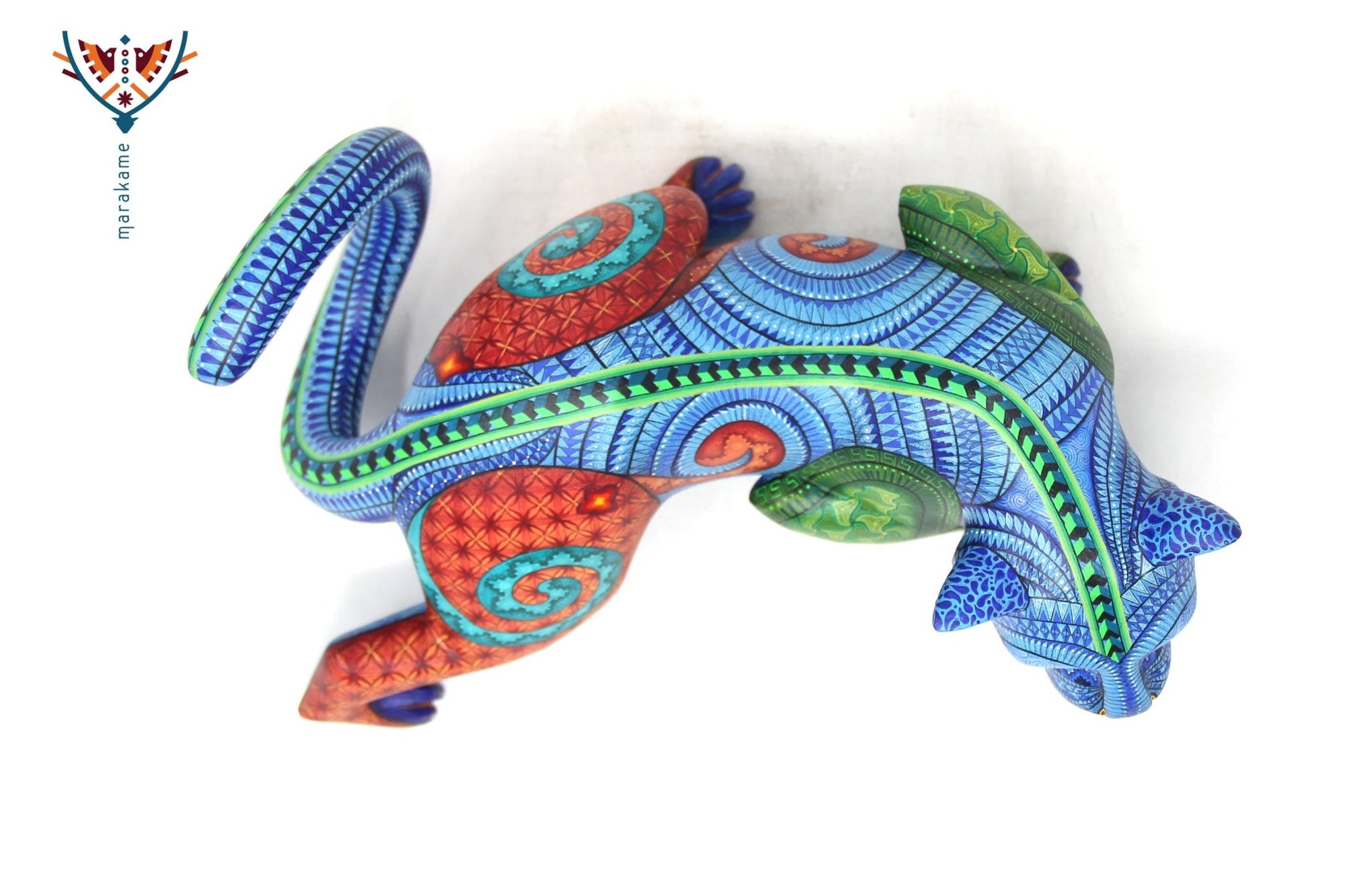 Alebrije - Hunting Jaguar - Huichol Art - Marakame