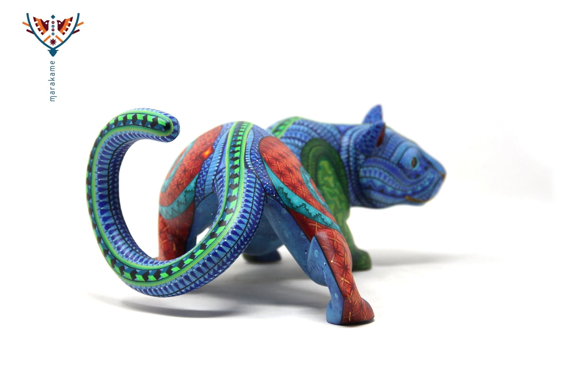 Alebrije - Hunting Jaguar - Huichol Art - Marakame