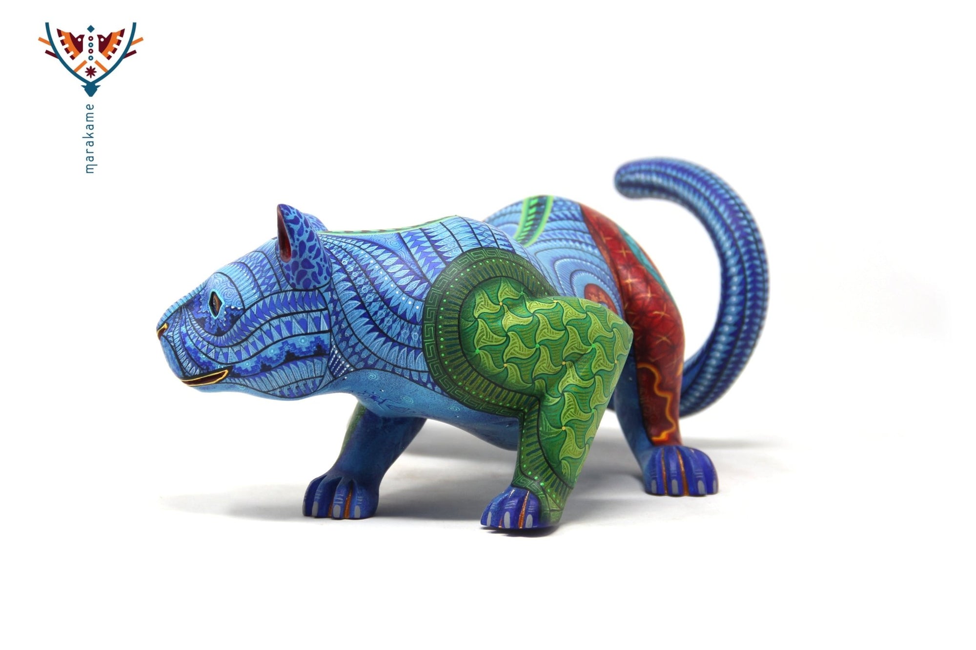 Alebrije - Hunting Jaguar - Huichol Art - Marakame