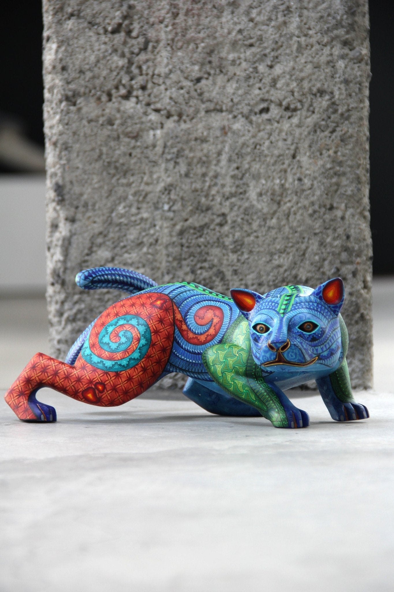 Alebrije - Hunting Jaguar - Huichol Art - Marakame