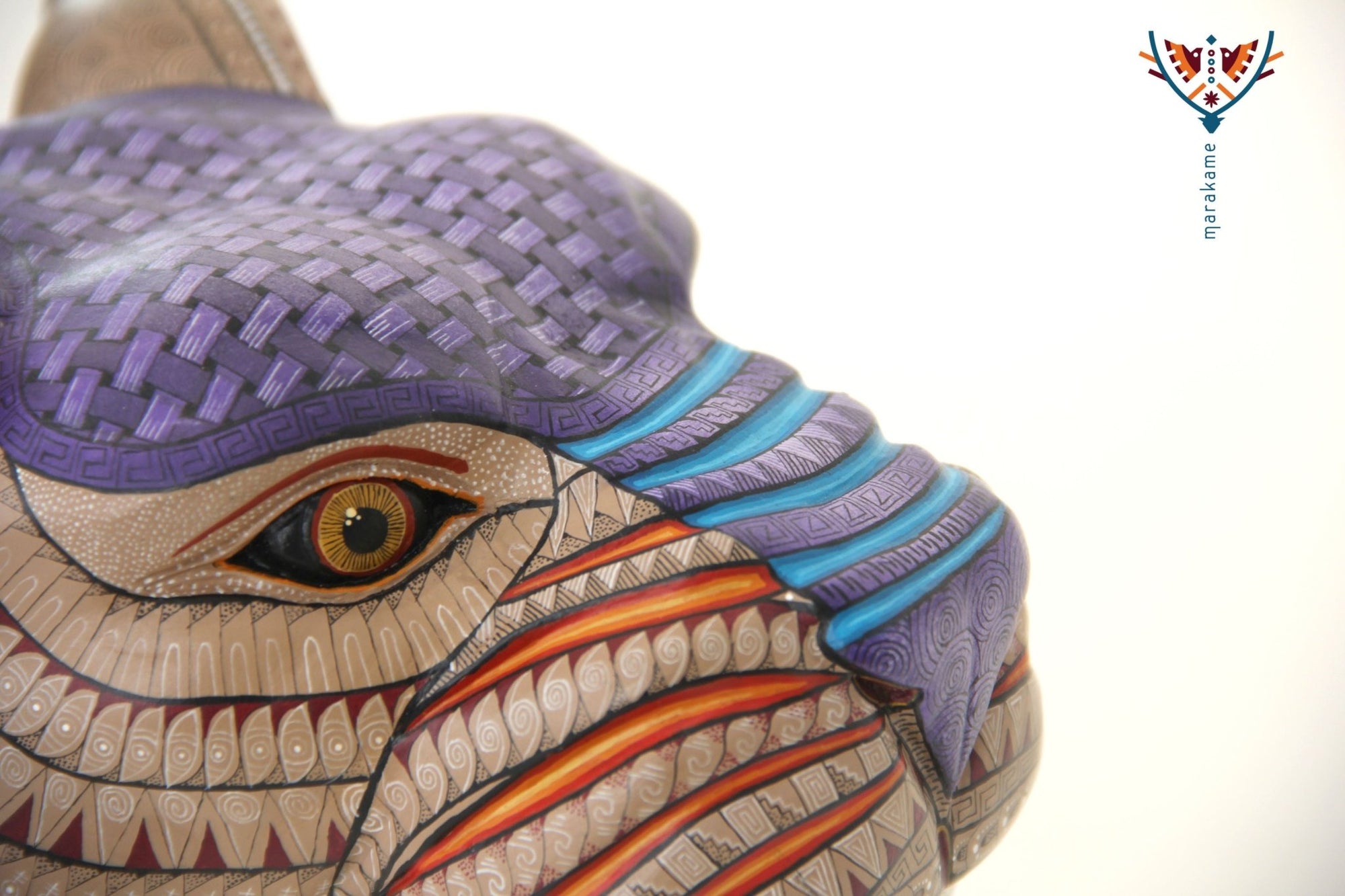 Alebrije - Ngola Jaguar - Arte Huichol - Marakame