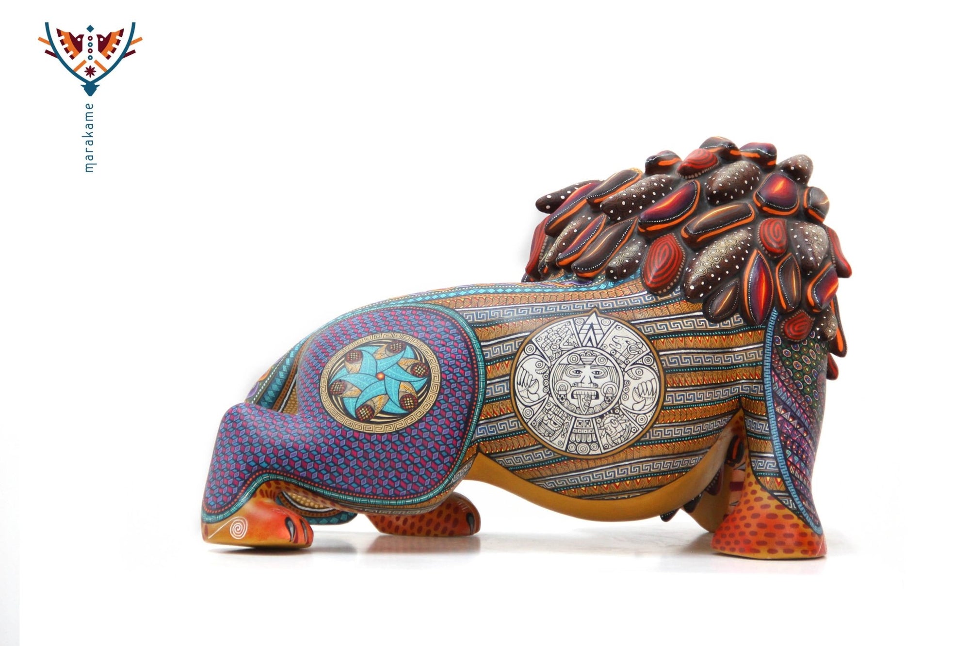 Alebrije - León III - Arte Huichol - Marakame