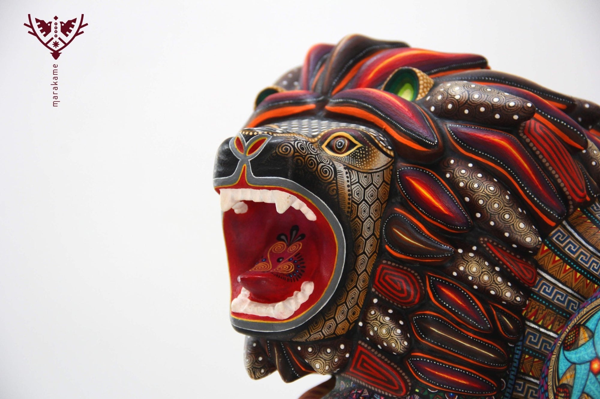 Alebrije - León III - Arte Huichol - Marakame