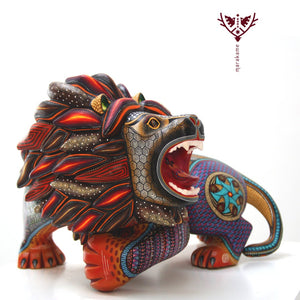 Alebrije - Léon III - Art Huichol - Marakame