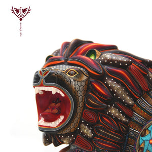 Alebrije - León III - Arte Huichol - Marakame