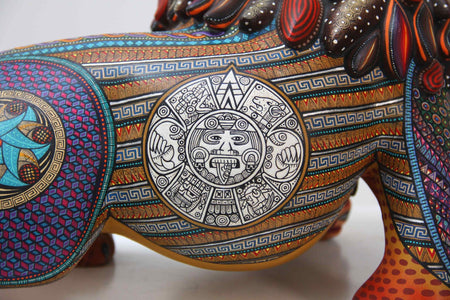 Alebrije - León III - Arte Huichol - Marakame