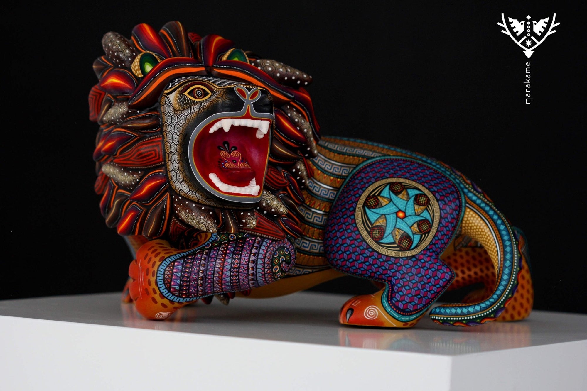 Alebrije - Léon III - Art Huichol - Marakame