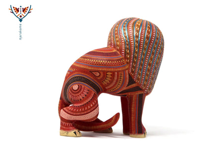 Alebrije - Kleiner Löwe - Huichol Art - Marakame