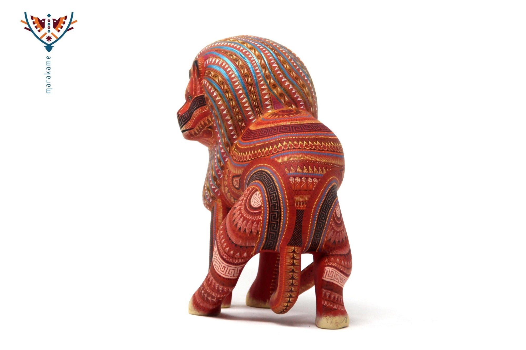 Alebrije - Kleiner Löwe - Huichol Art - Marakame