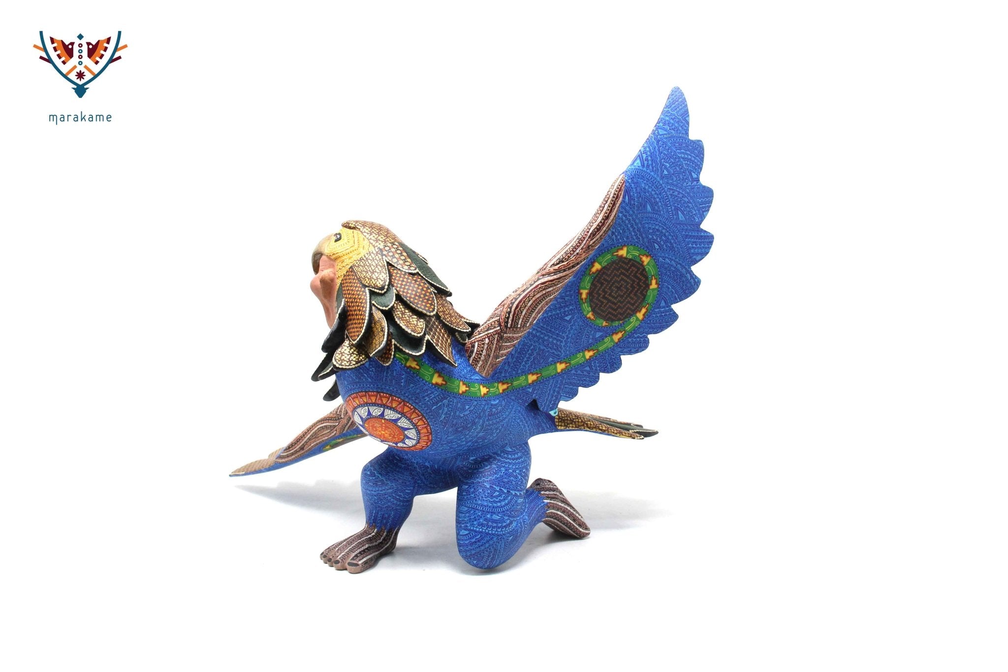 Alebrije - Nahual Águila - Arte Huichol - Marakame