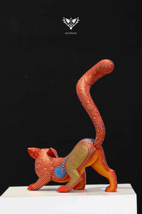 Alebrije Ocelot - Bell xid - Huichol Art - Marakame