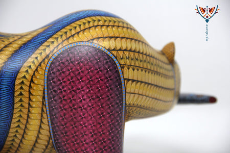 Alebrije - Orso con pesce - Huichol Art - Marakame