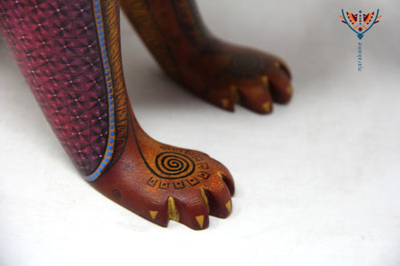 Alebrije - Orso con pesce - Huichol Art - Marakame