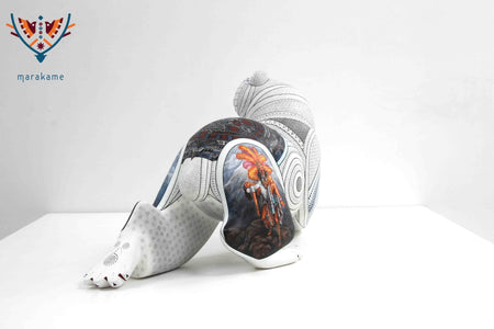 Alebrije Oso polar - Namboolo' - Arte Huichol - Marakame