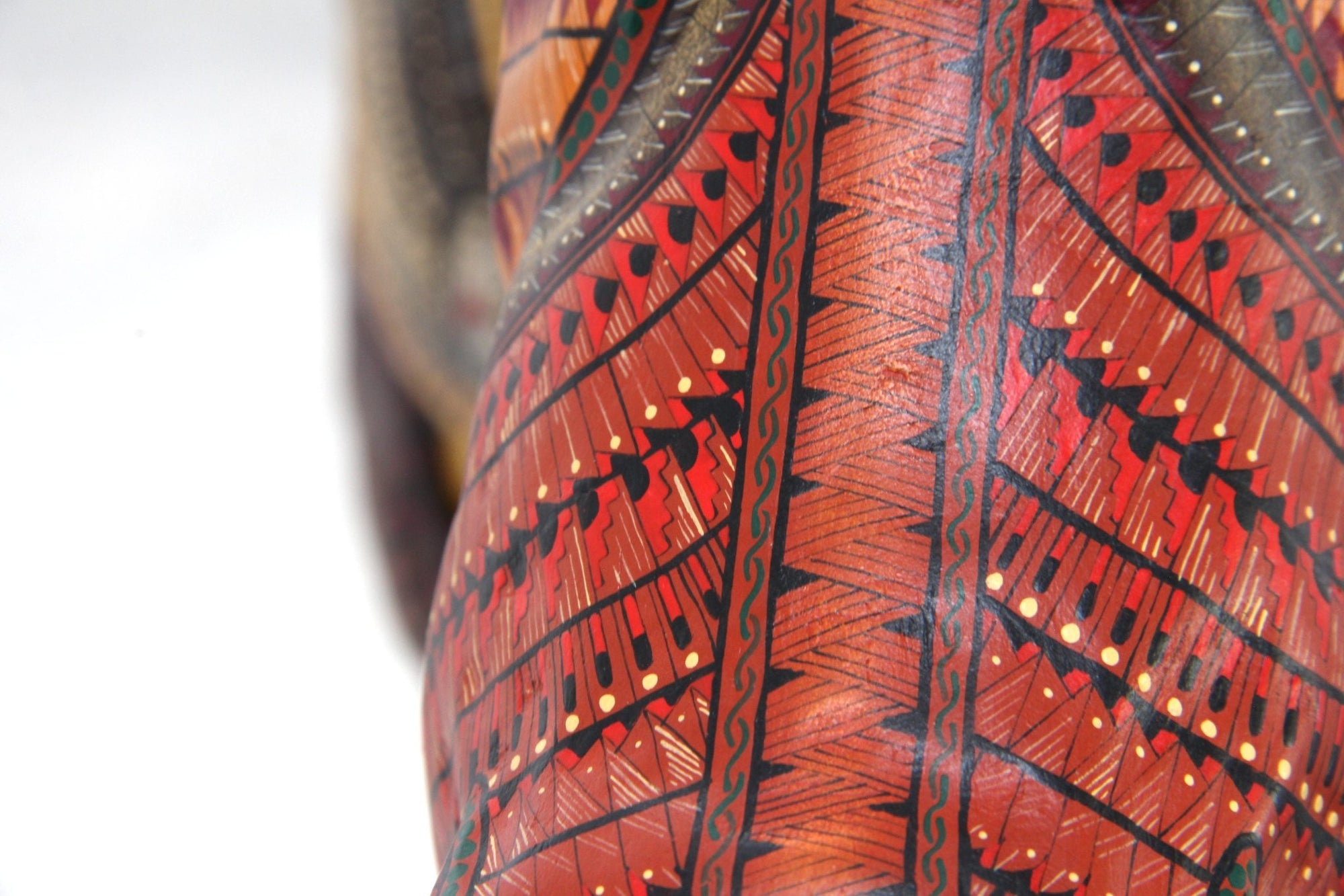 Alebrije - Kampf der Cimarrones - Huichol Art - Marakame