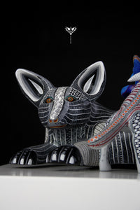 Alebrije - Perra con crías - Amá Bekw' - Arte Huichol - Marakame