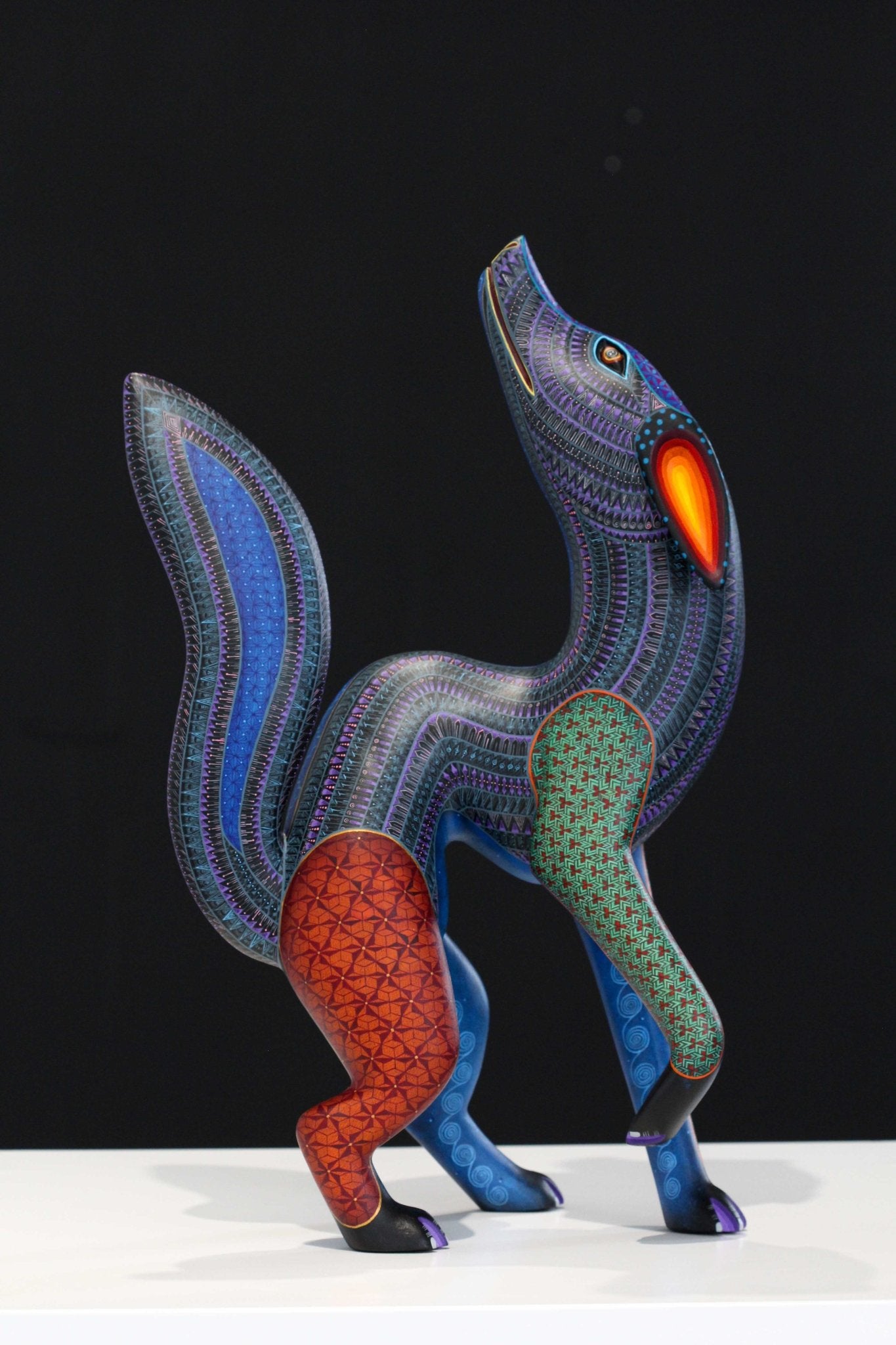 Alebrije - Chien Bekw 'I - Art Huichol - Marakame