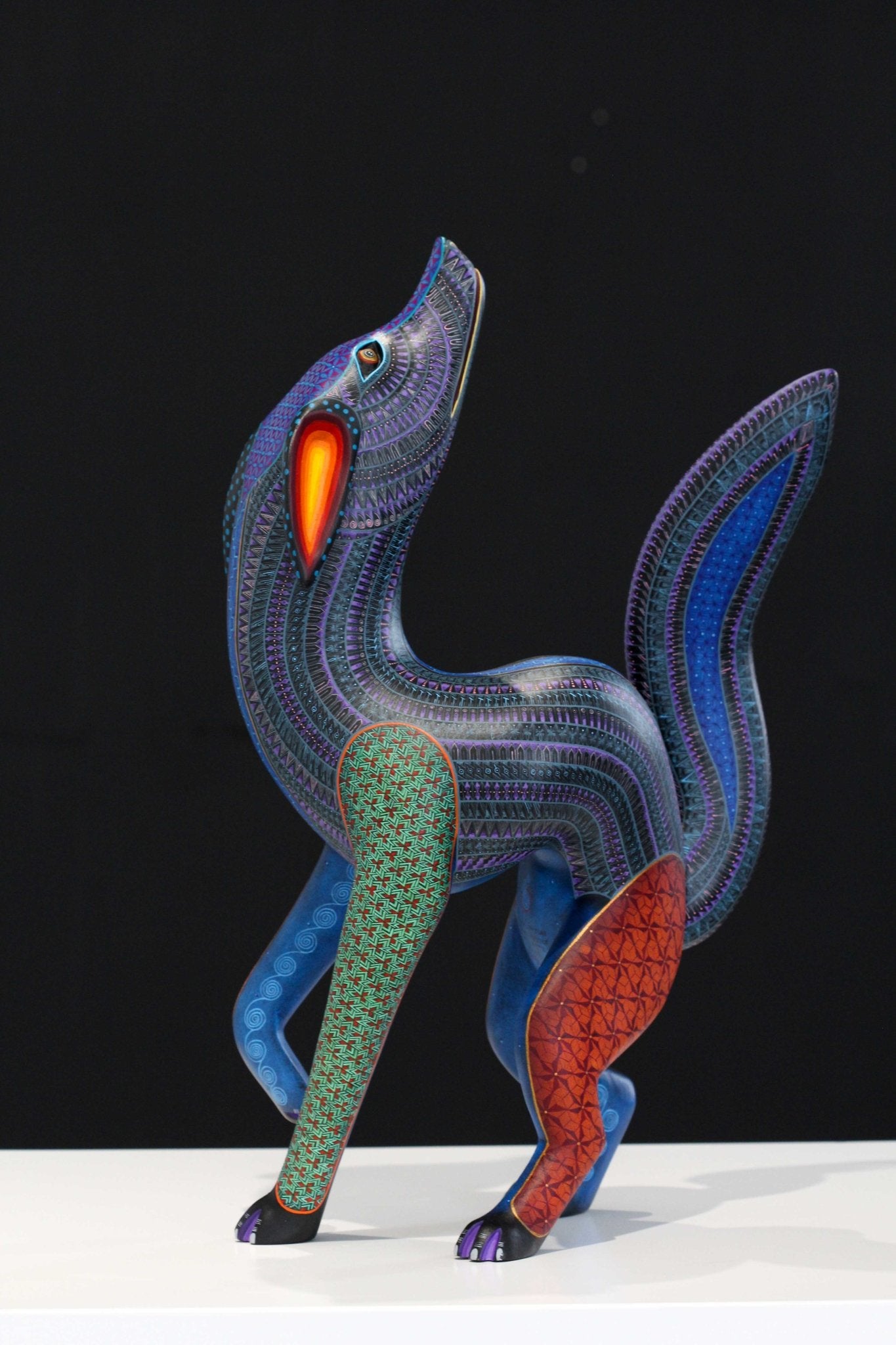 Alebrije - Chien Bekw 'I - Art Huichol - Marakame