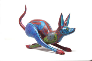 Alebrije - Chien qui court - Ruxooñe' - Art Huichol - Marakame