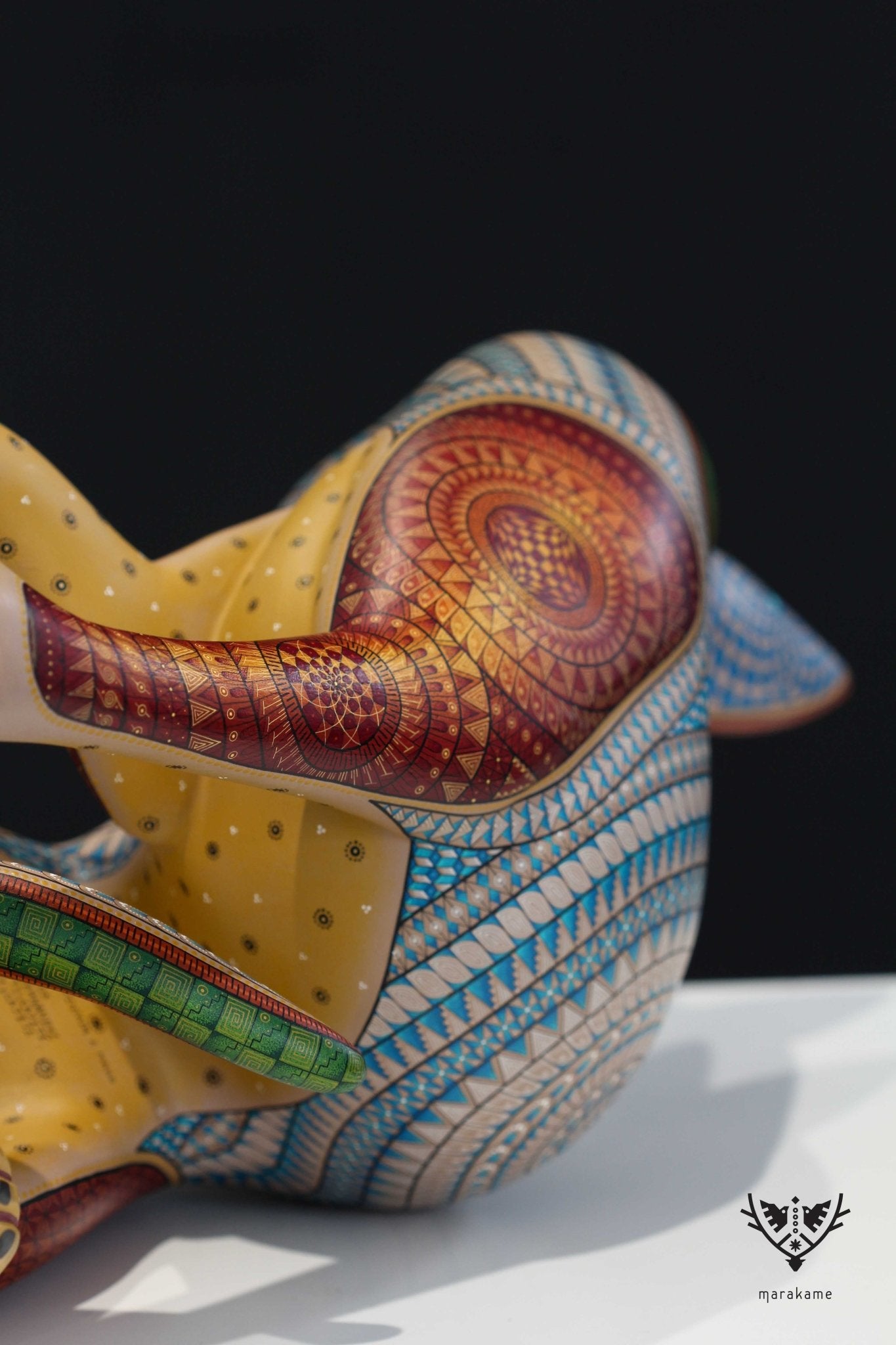 Alebrije Hund - Spiritueller Führer - Huichol Art - Marakame