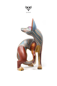 Alebrije Hund - Spiritueller Führer - Huichol Art - Marakame